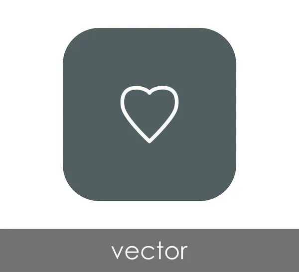 Heart web icon — Stock Vector