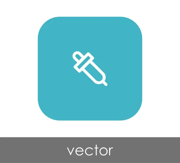 Pipette Symbol Vektor Illustration — Stockvektor