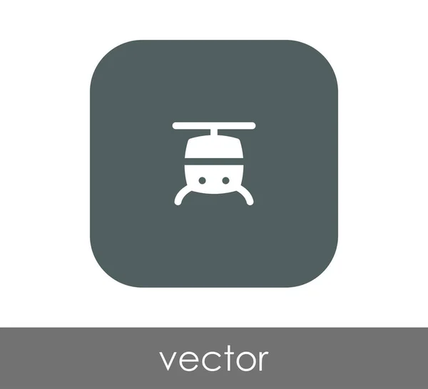 Icono web helicóptero — Vector de stock