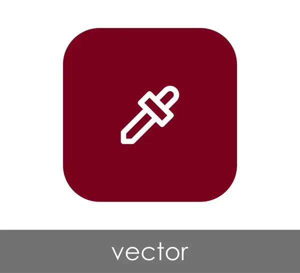 Icône Compte Gouttes Illustration Vectorielle — Image vectorielle