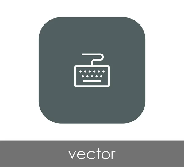 Ícone Teclado Ilustração Vetorial — Vetor de Stock