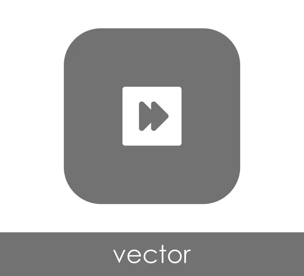 Icono de avance rápido — Vector de stock