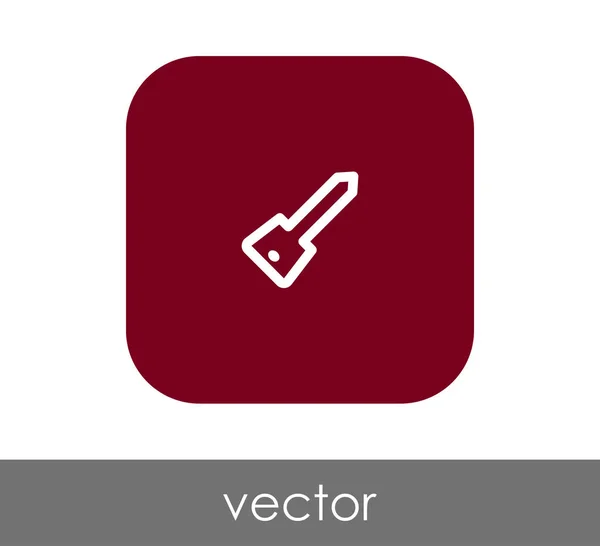 Icono Llave Inicio Vector Ilustración — Vector de stock