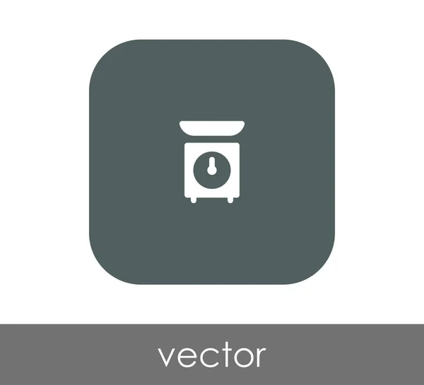 Potravin měřítku ikona — Stockový vektor