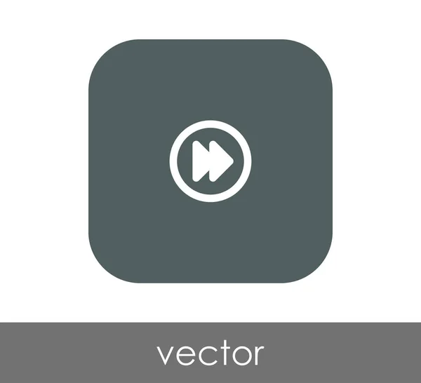 Icono Avance Rápido Para Diseño Web Aplicaciones — Vector de stock