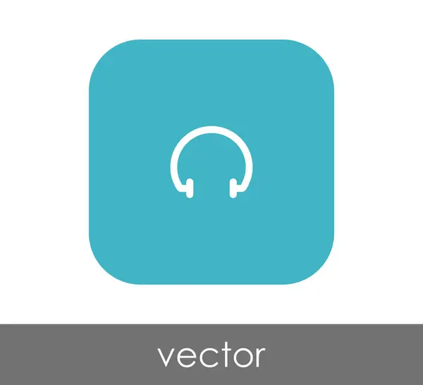 Kopfhörer Web Symbol Vektorillustration — Stockvektor