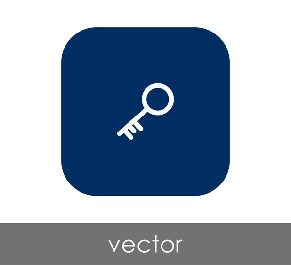 Icono Llave Inicio Vector Ilustración — Vector de stock