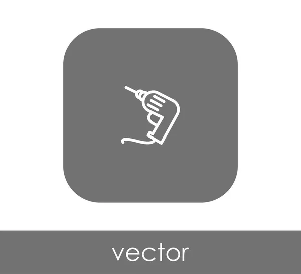 Diseño Ilustración Vectorial Icono Perforadora Eléctrica — Vector de stock