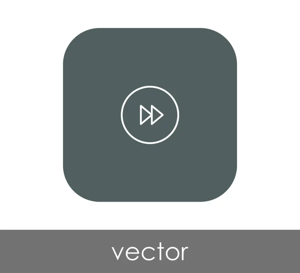 Fast Forward Icon Für Webdesign Und Anwendungen — Stockvektor