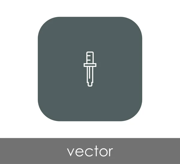 Pipette Symbol Vektor Illustration — Stockvektor
