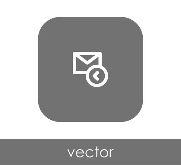 E-mailová odpověď ikona — Stockový vektor