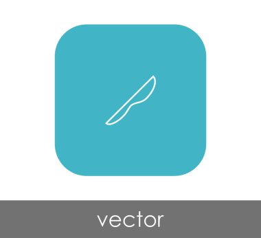 Bıçak düz simgesi