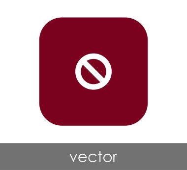 Yasak işareti simgesi