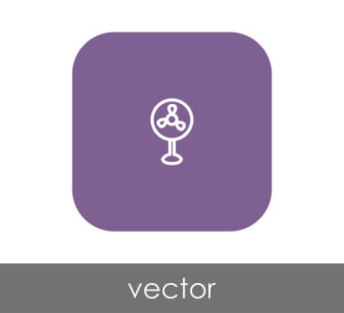 fan simge, sembol, vektör çizim 