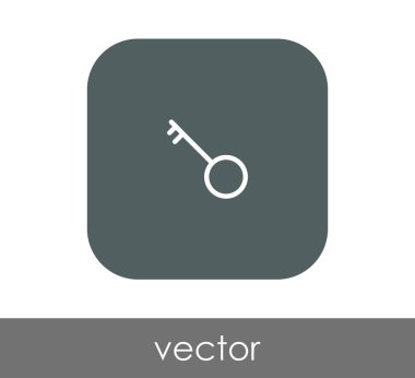 ev anahtar simgesi, vektör çizim