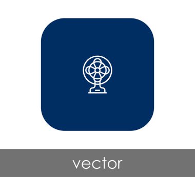 fan simge, sembol, vektör çizim 