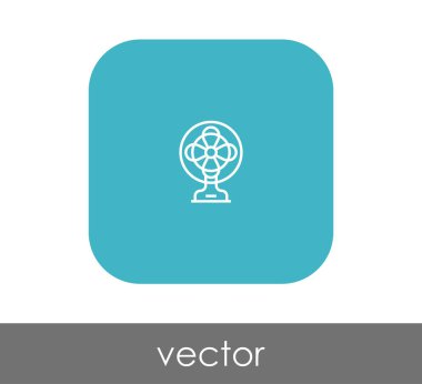 fan simge, sembol, vektör çizim 