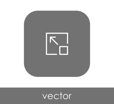 simgesini, genişletin işareti, vektör çizim 