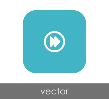 web tasarım ve uygulamaları için hızlı ileri simge