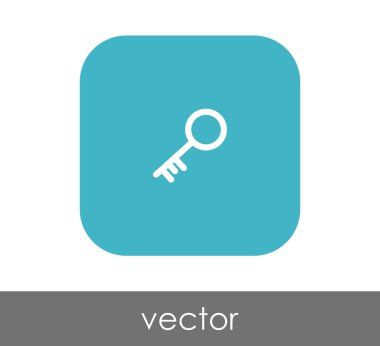 ev anahtar simgesi, vektör çizim