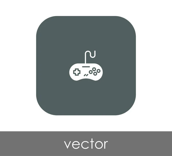 Joystick Ikon Datar Dalam Dibulatkan Persegi - Stok Vektor