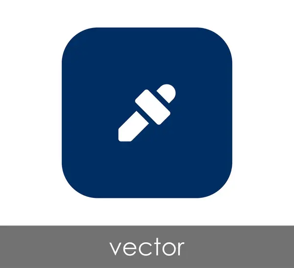 Pipette Symbol Vektor Illustration — Stockvektor