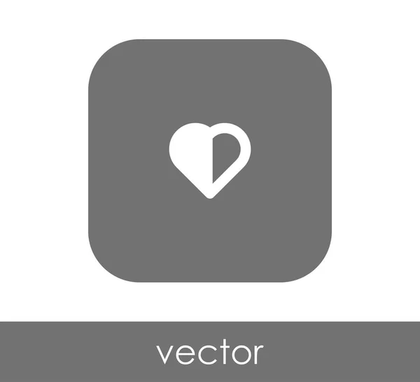 Corazón icono web — Vector de stock