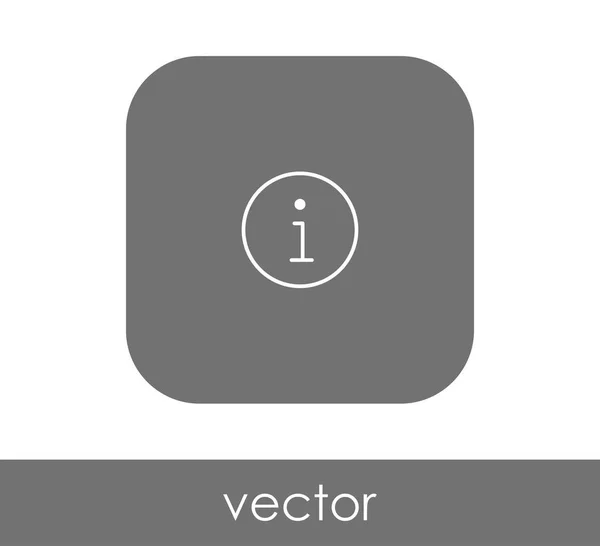 Signo de información icono — Vector de stock