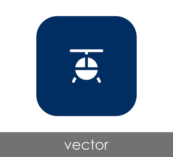 Icono web helicóptero — Vector de stock