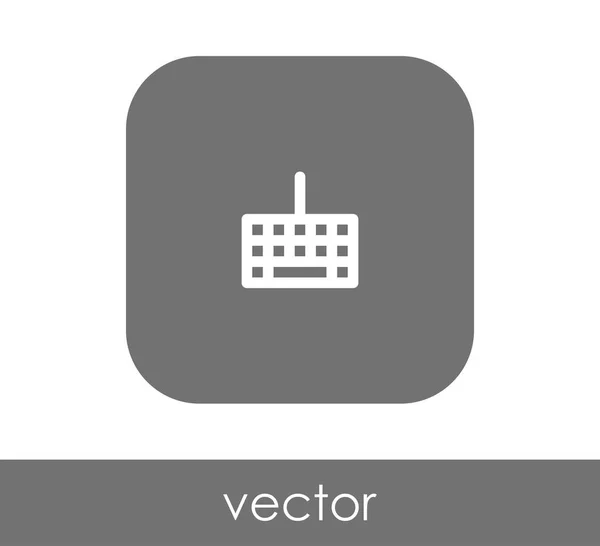 Icono Del Teclado Vector Ilustración — Archivo Imágenes Vectoriales