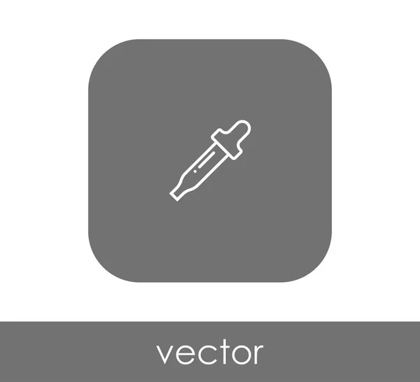 Pipette Symbol Vektor Illustration — Stockvektor