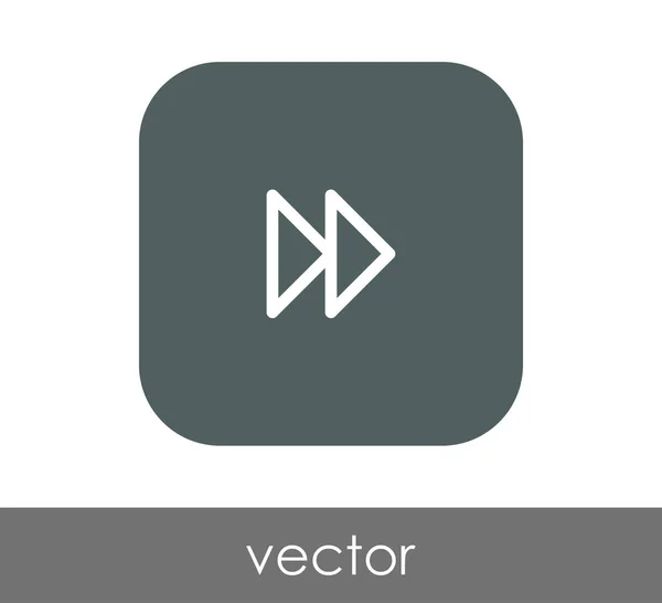 Icono Avance Rápido Para Diseño Web Aplicaciones — Vector de stock