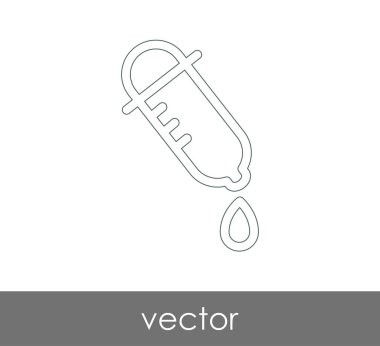 Damlalık tıbbi simge, vektör çizim