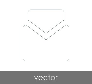 Vektör çizim, zarf simgesi, işareti  