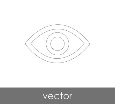 göz grafik simgesini, vektör çizim