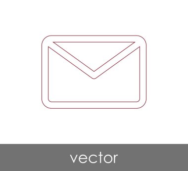 Vektör çizim, zarf simgesi, işareti  