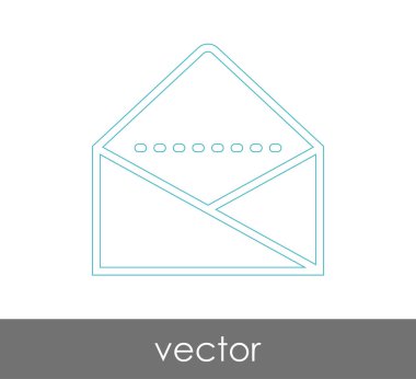 Vektör çizim, zarf simgesi, işareti  