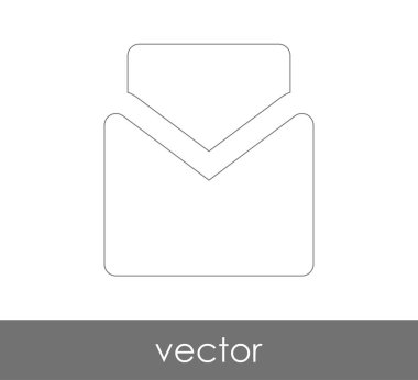 Vektör çizim, zarf simgesi, işareti  