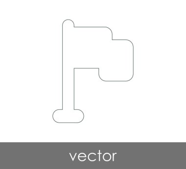 web tasarım ve uygulamalar için bayrak simgesi