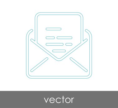 Vektör çizim, zarf simgesi, işareti  