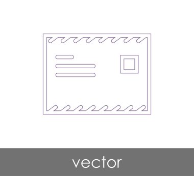 Vektör çizim, zarf simgesi, işareti  