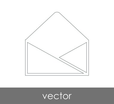 Vektör çizim, zarf simgesi, işareti  