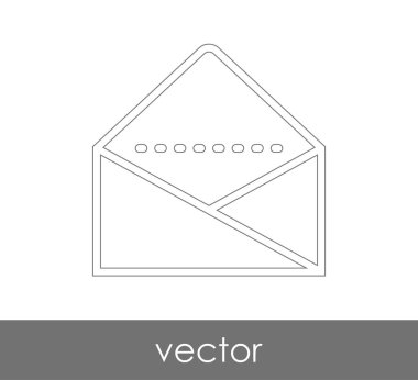 Vektör çizim, zarf simgesi, işareti  