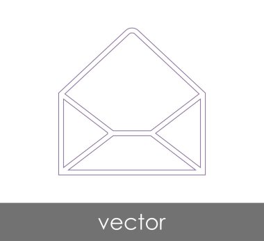 Vektör çizim, zarf simgesi, işareti  