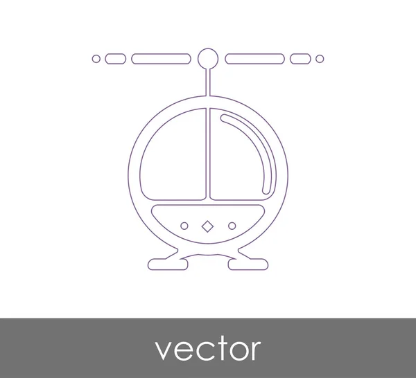 Icono web helicóptero — Archivo Imágenes Vectoriales