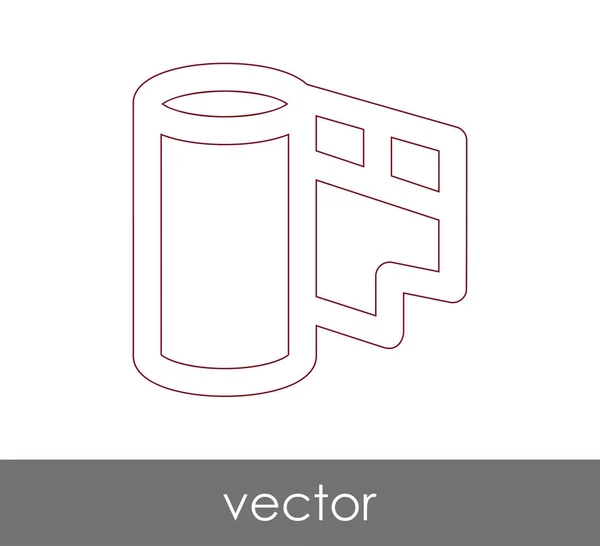 Icono Película Para Diseño Web Aplicaciones — Vector de stock