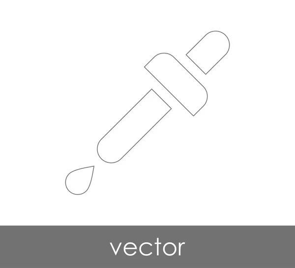 Dropper Icona Medica Illustrazione Vettoriale — Vettoriale Stock