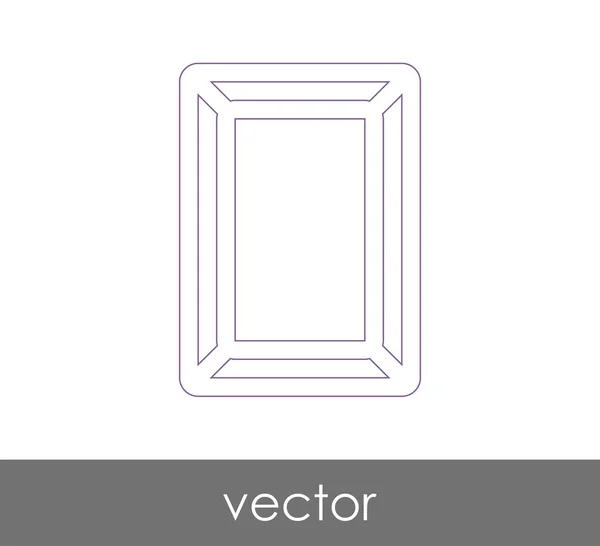 Ícone Quadro Para Web Design Aplicações — Vetor de Stock