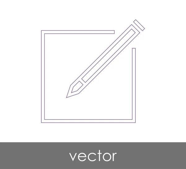Редактировать иконку концепции — стоковый вектор