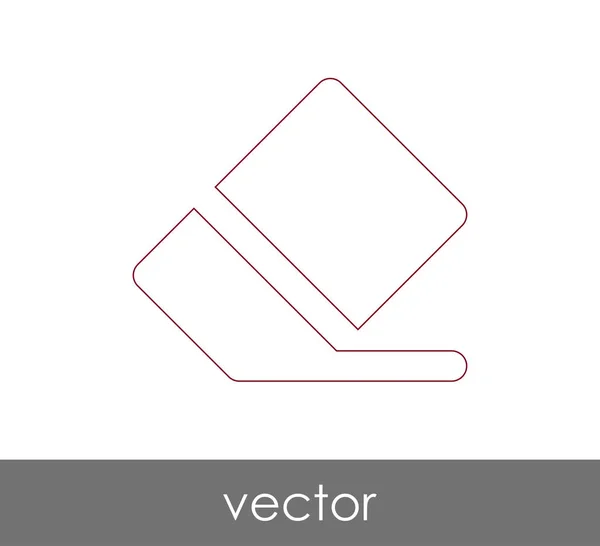 Gomme Icône Papeterie Illustration Vectorielle — Image vectorielle
